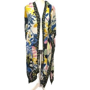 Rolfe Women's Multi Bold Print Summer‎ Long Line Kimono in OS
